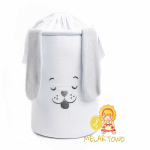 Kosz na zabawki PIESEK grey (40/50/60cm)