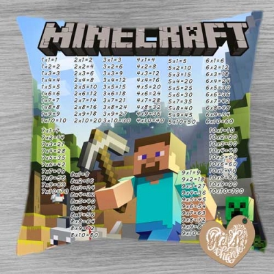 Minecraft S -tabliczka mnożenia - poduszka