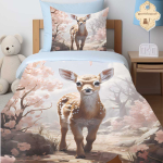Jelonek w lesie- komplet poscieli 75x100cm 60x40cm