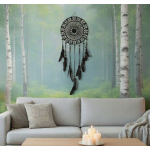 Łapacz snów 35/110cm BLACK black-white