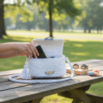 Szydełkowa Torebka „Biała Perła”