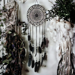 Łapacz snów 30/115cm BLACK black