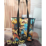 Torebka damska L- SŁONECZNIKI velvet