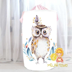 Kosz na zabawki SOWA boho (40/50/60cm)