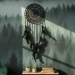 Łapacz snów 35/120cm BLACK drewno