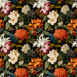 Mix ogromnych kwiatów- zestaw pościeli