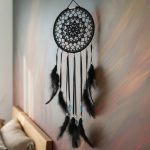 Łapacz snów 20/65 cm BLACK, 3 brylanty