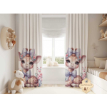 Żyrafa kokarda- zasłona okienna