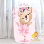 Baletnica misia- kosz na zabawki (40/50/60cm/120cm) personalizacja