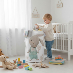 Kosz na zabawki KRÓLIK serce green (40/50/60cm)