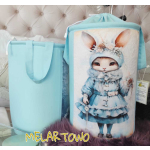 Kosz na zabawki Króliczka blue flower 40cm