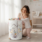 Kosz na zabawki KRÓLIK boho 60cm