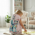Kamizelka/ bezrękawnik UNICORN pink 98-140 cm 3-9lat