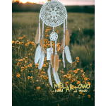 Łapacz snów 20+6/70cm WHITE/orange