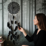 Łapacz snów 35/130cm BLACK black