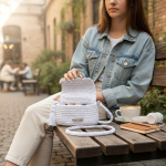 Szydełkowa Torebka „Biała Perła”