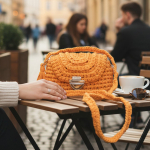 Szydełkowa Torebka „Musztardowa Energia”