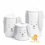 Kosz na zabawki KRÓLIK grey (40/50/60cm)