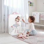 BALETNICA z łabędziem white- kosz na zabawki (30/40/50/60cm)