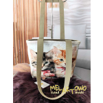 Torebka damska M- KOT/ KOTY kokardki- minky