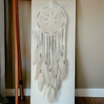 Łapacz snów 20/75 cm WHITE brylanciki