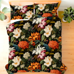 Mix ogromnych kwiatów- zestaw pościeli