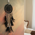 Łapacz snów 20/65 cm BLACK, 3 brylanty