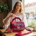 Szydełkowa Torebka „Wiosenna Symfonia Barw”