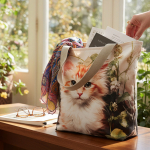 Torebka damska L- KOT RUDY