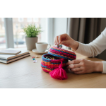 Pojemnik „Wiosenna Skarbnica” – Kolorowy Akcent do Twojego Wnętrza