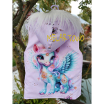 Kamizelka/ bezrękawnik UNICORN pink 110/116 cm  5-6 lat