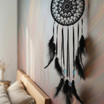 Łapacz snów 20/65 cm BLACK, 3 brylanty