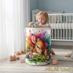 Kosz na zabawki SARENKA akwa(40/50/60cm)