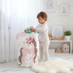 Kosz na zabawki JEDNOROŻEC kwiaty (40/50/60cm)