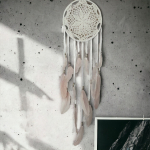 Łapacz snów 20/85cm WHITEjasny róż