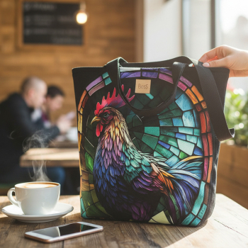 Torebka damska L- KOGUT w okręgu