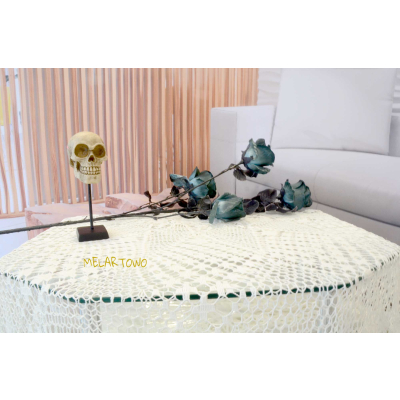 Obrus hand made 190 cm- zrobiony na szydełku