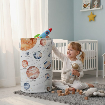 Kosz na zabawki PLANETY (50/60cm/120cm)