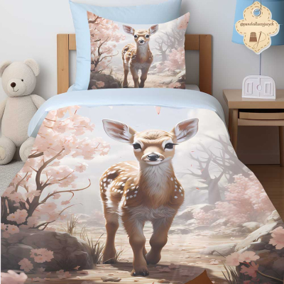 Jelonek w lesie- komplet poscieli 75x100cm 60x40cm