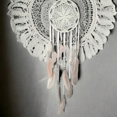 Łapacz snów 20/85cm WHITEjasny róż