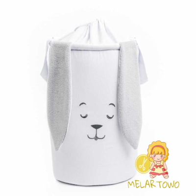 Kosz na zabawki KRÓLIK grey (40/50/60cm)