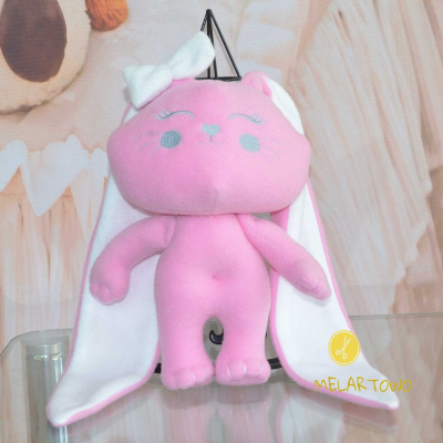 Różowa królica - maskotka, przytulanka z personalizacją