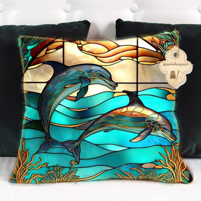 Poszewka na poduszkę DELFINY glamour