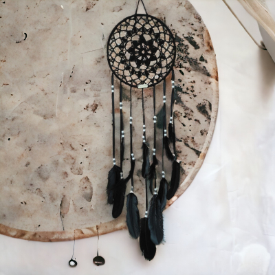 Łapacz snów 20/85cm BLACK black