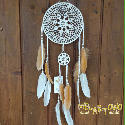 Łapacz snów 20+6/70cm WHITE/orange