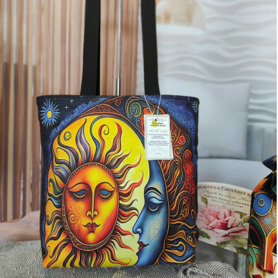 Torebka damska L- SŁOŃCE/ KSIĘŹYC PES