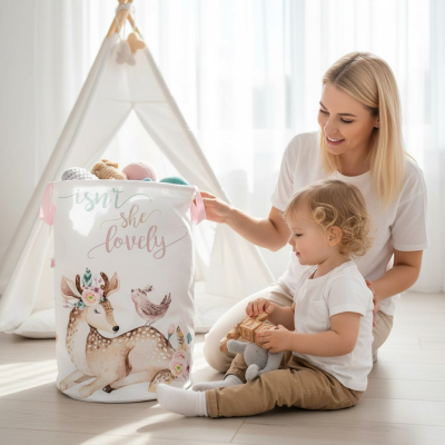 Kosz na zabawki JELONEK boho (40/50/60cm)