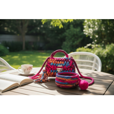 Pojemnik „Wiosenna Skarbnica” – Kolorowy Akcent do Twojego Wnętrza