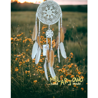 Łapacz snów 20+6/70cm WHITE/orange