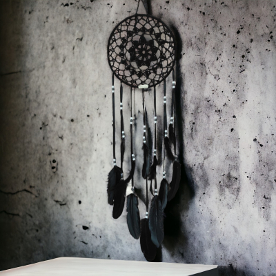 Łapacz snów 20/85cm BLACK black